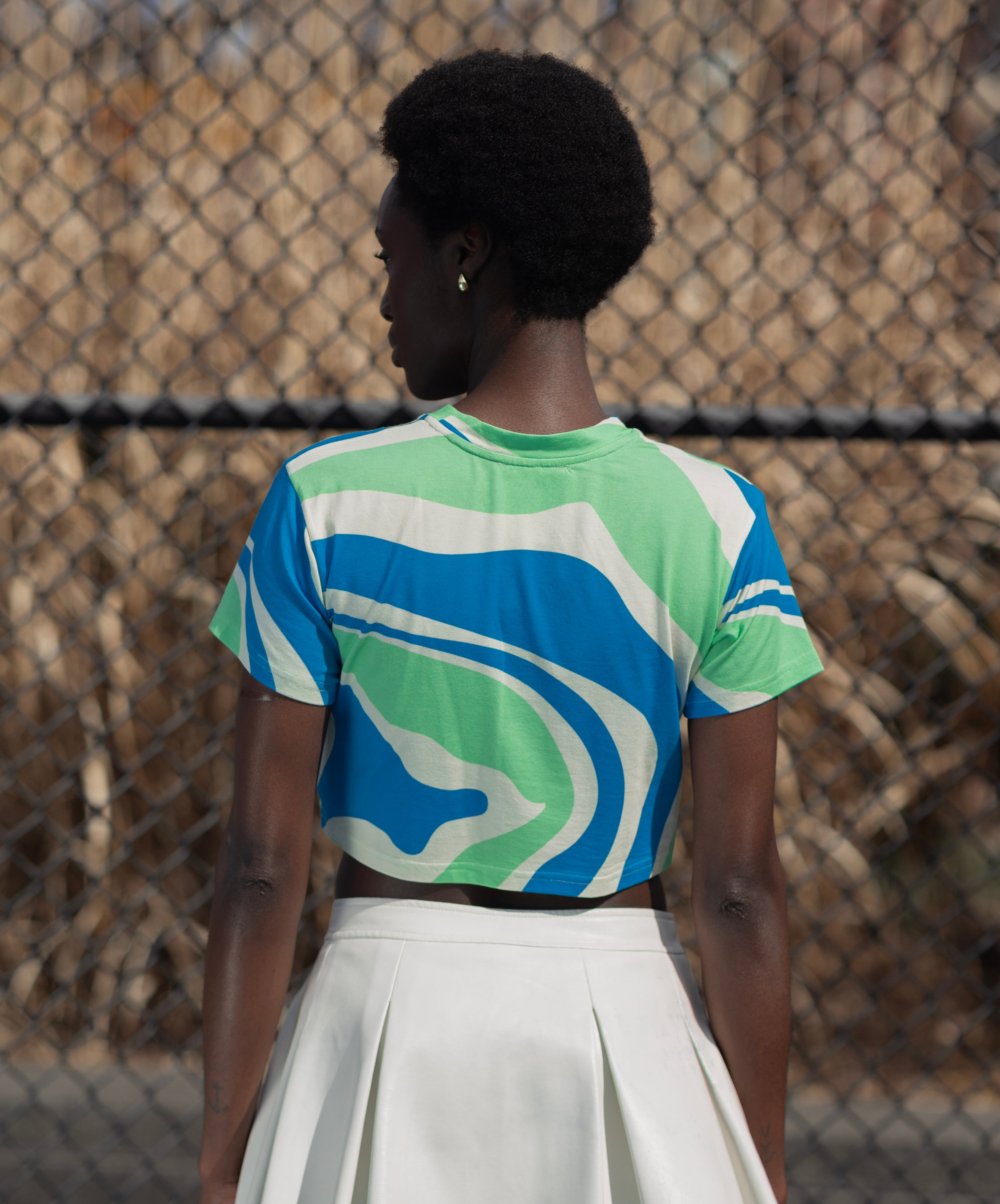 Mushroom Crop Top Tee
