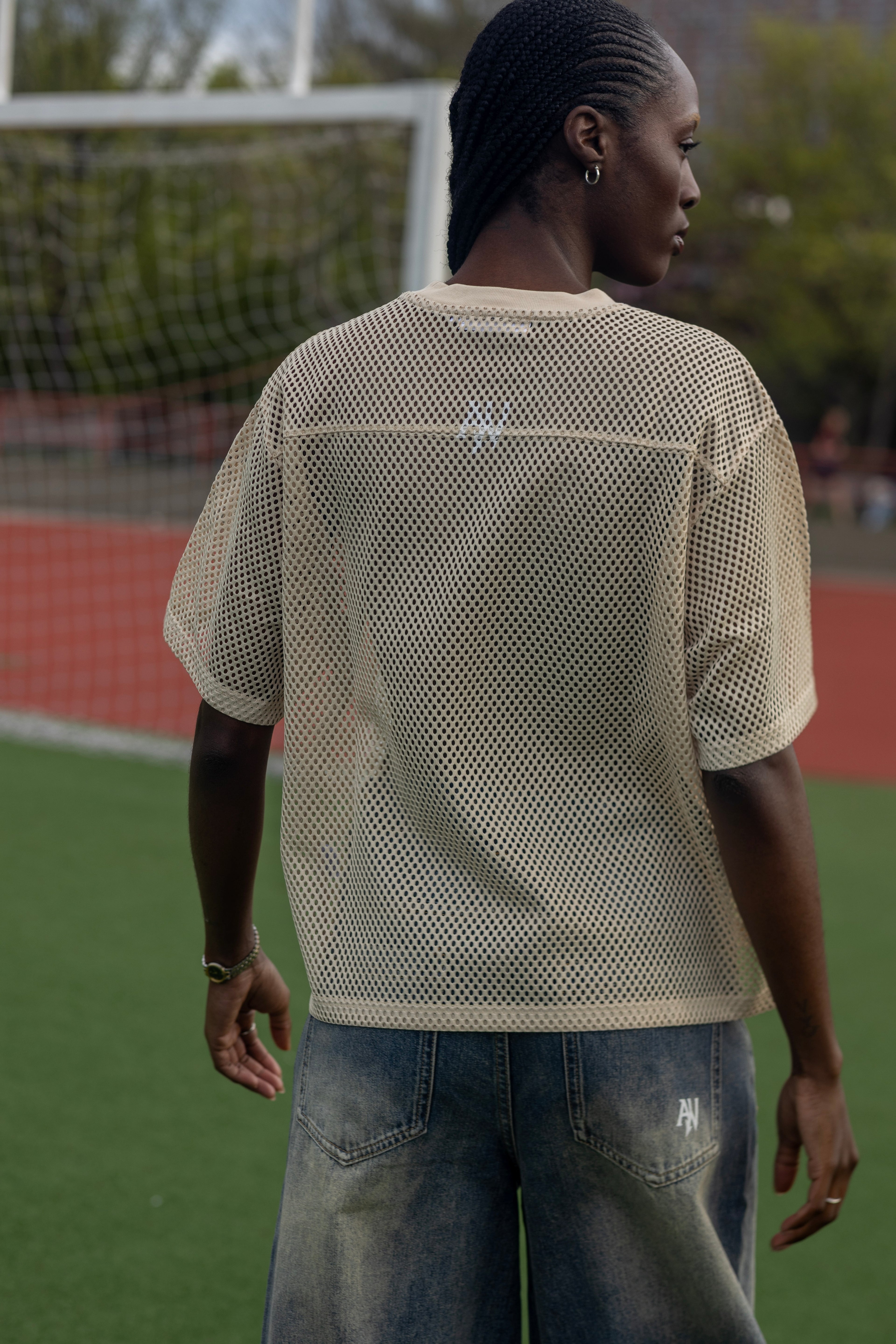 See-through Boxy Net T-Shirt