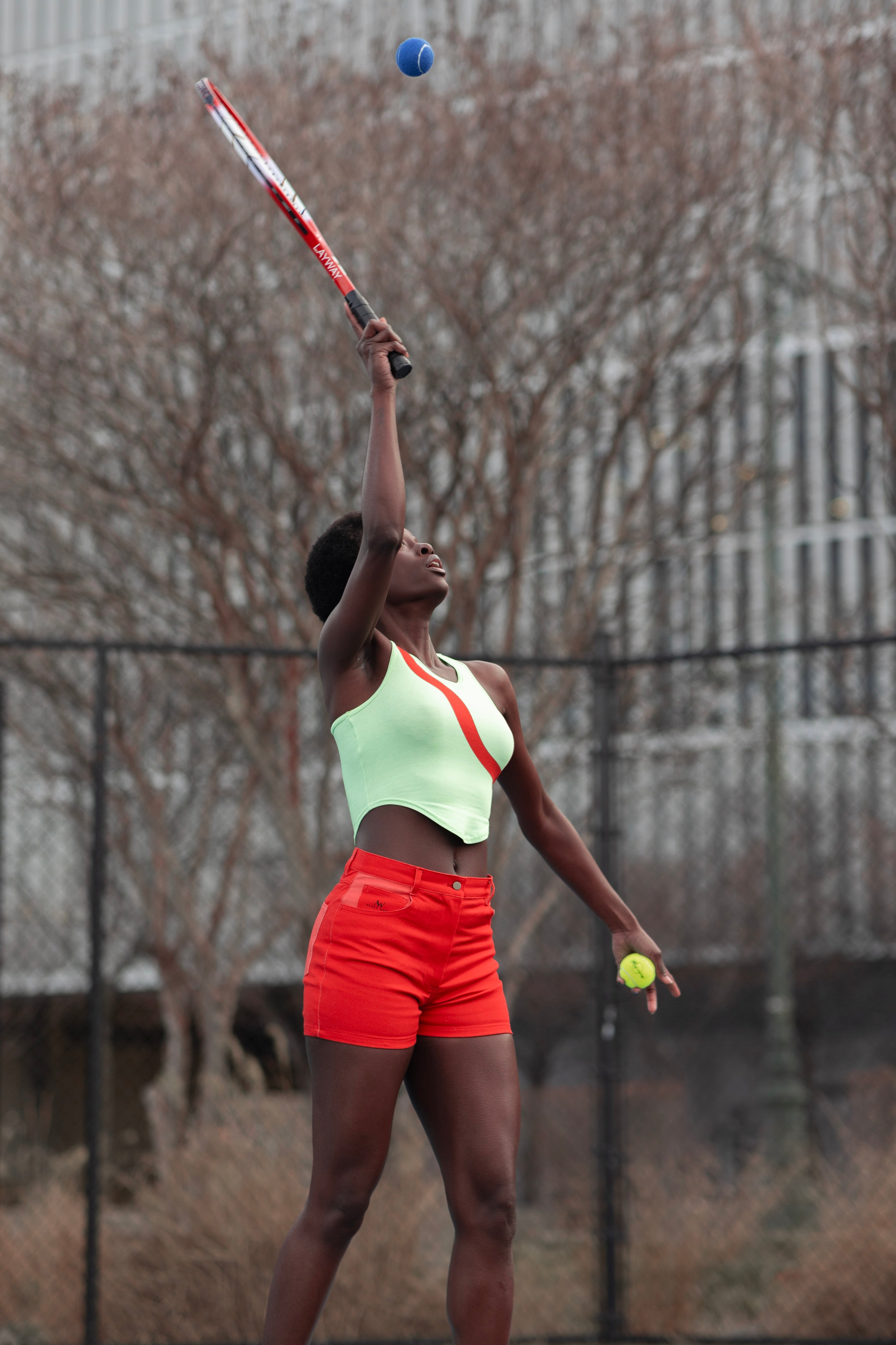 Hibiscus Denim Shorts