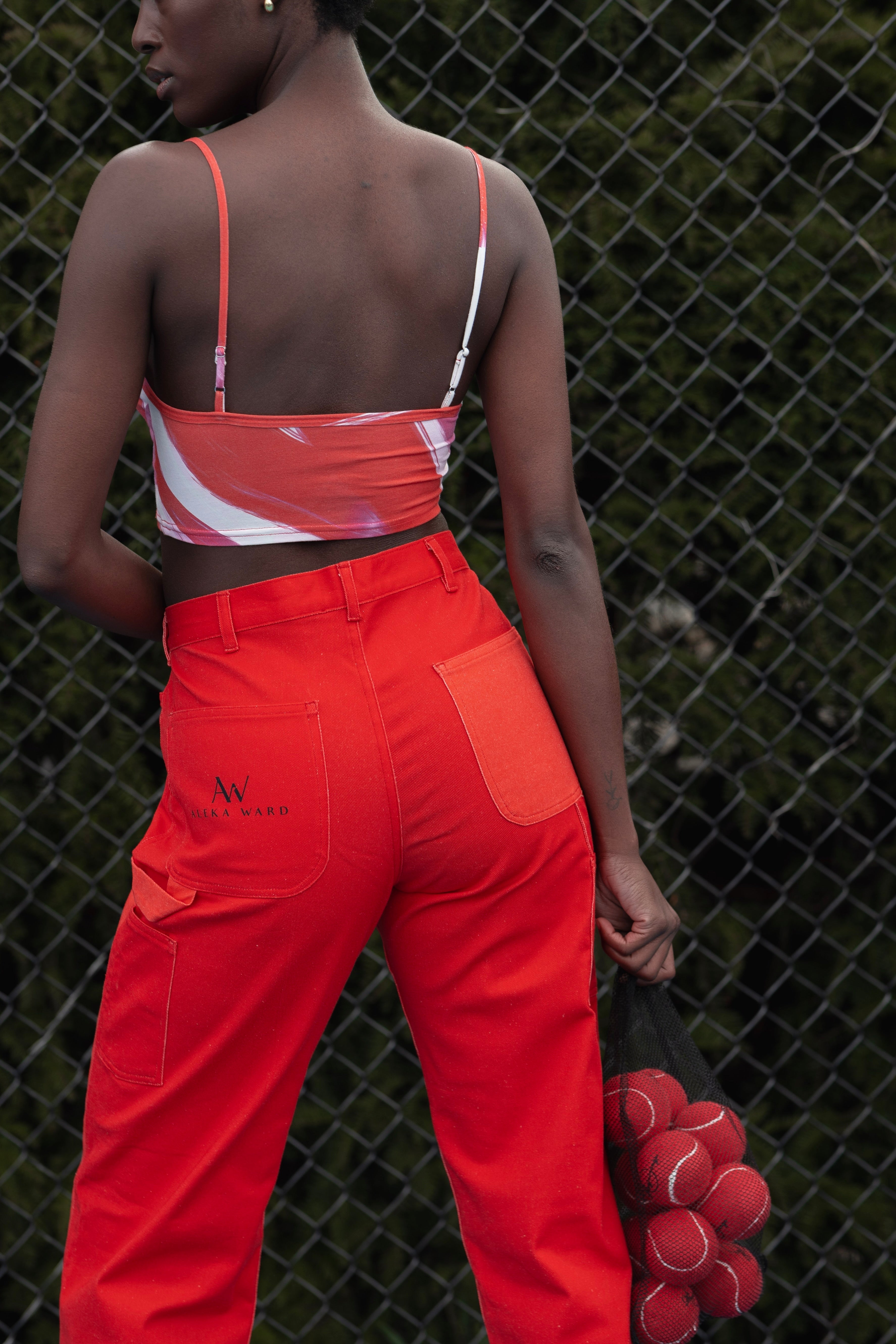 Hibiscus Paint Bralette