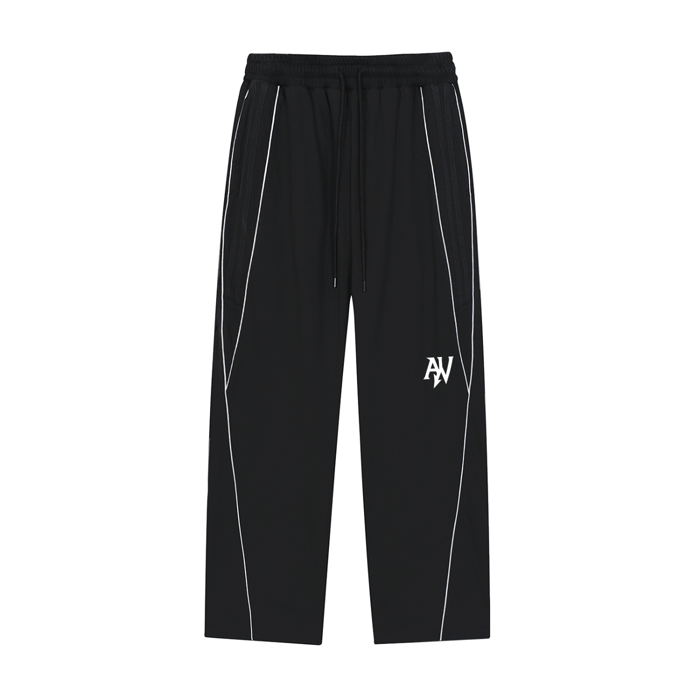 Reflection Striped Straight-Leg Sweatpants