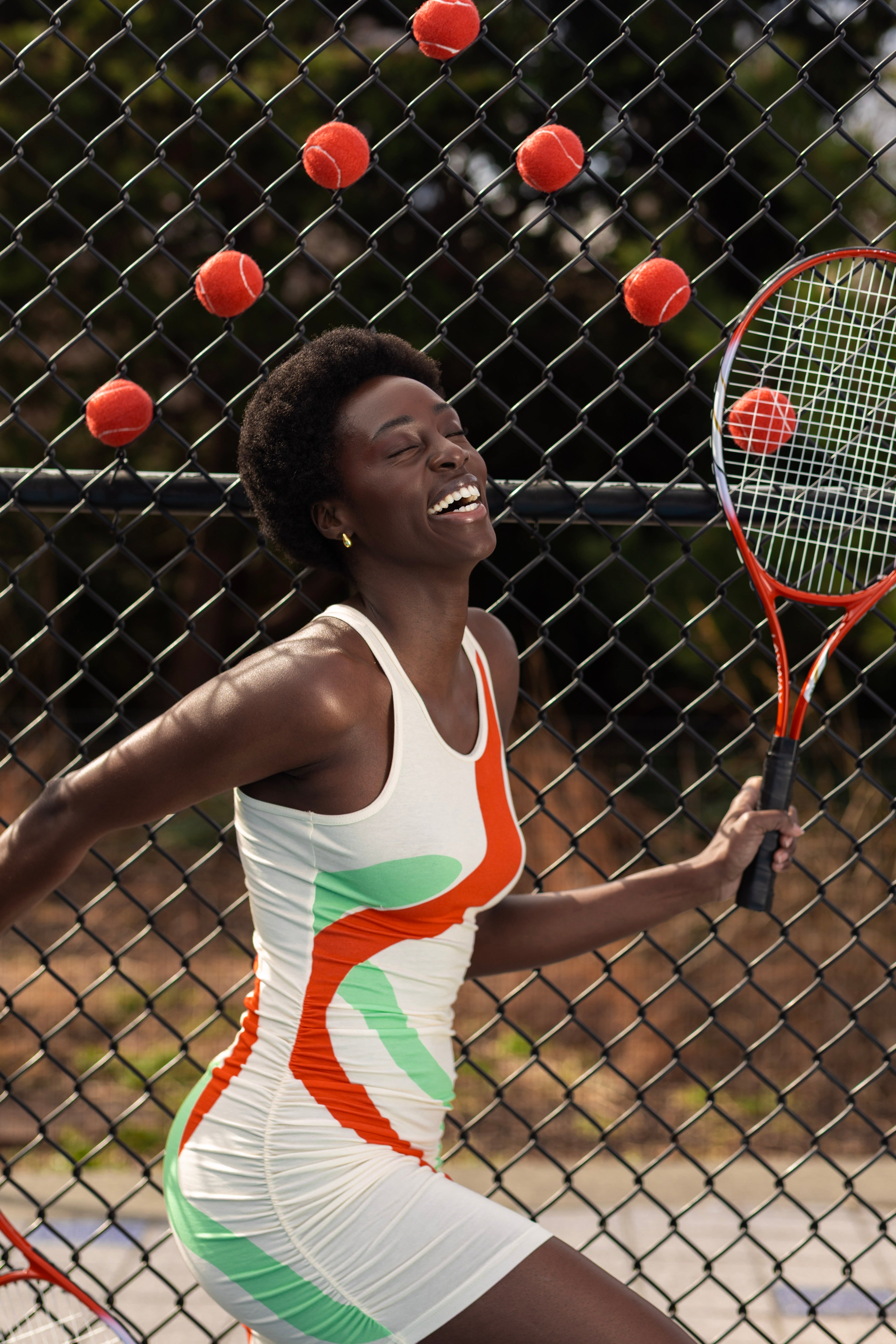 Twin Snakes Racerback Mini Dress