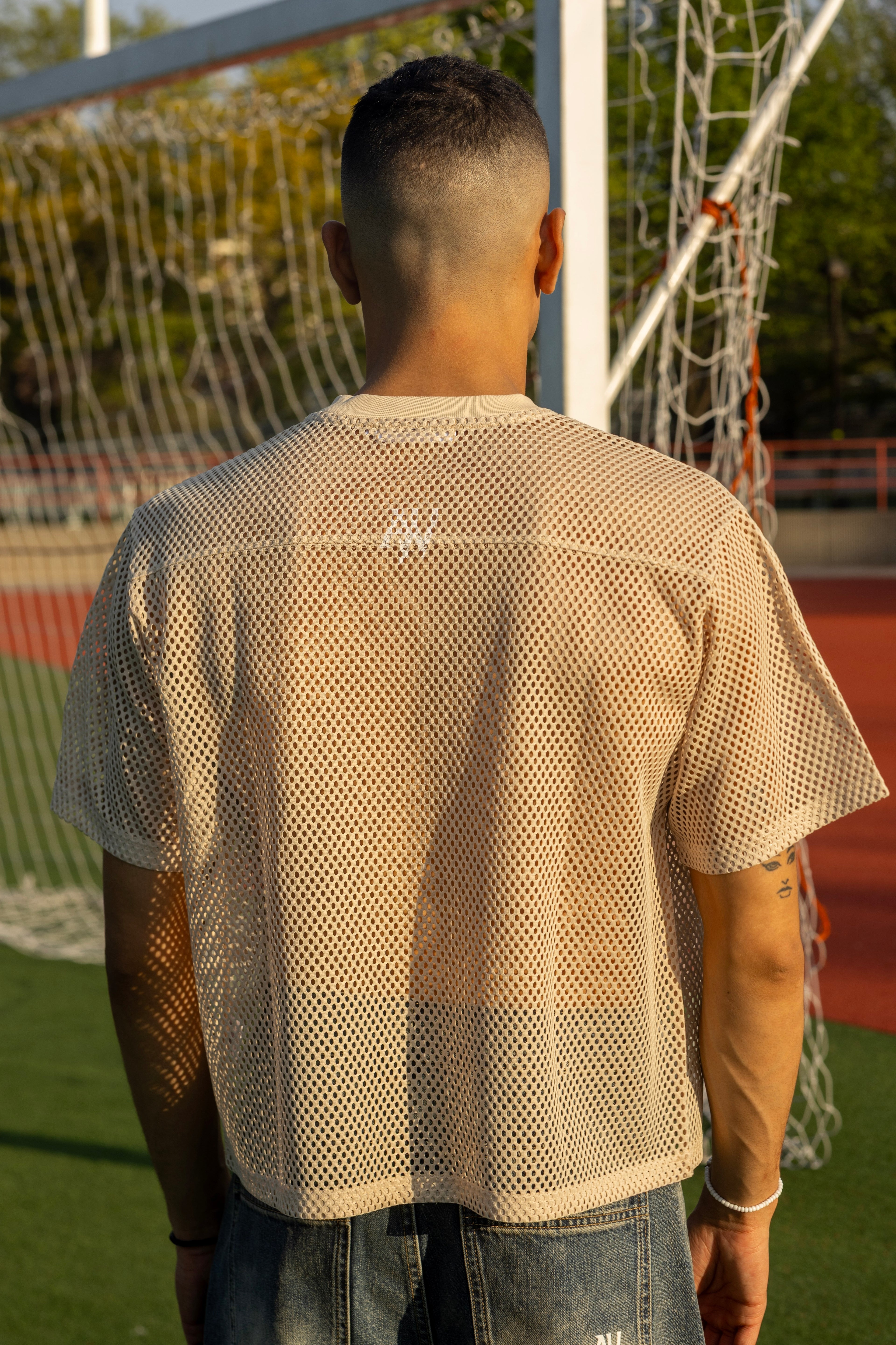 See-through Boxy Net T-Shirt