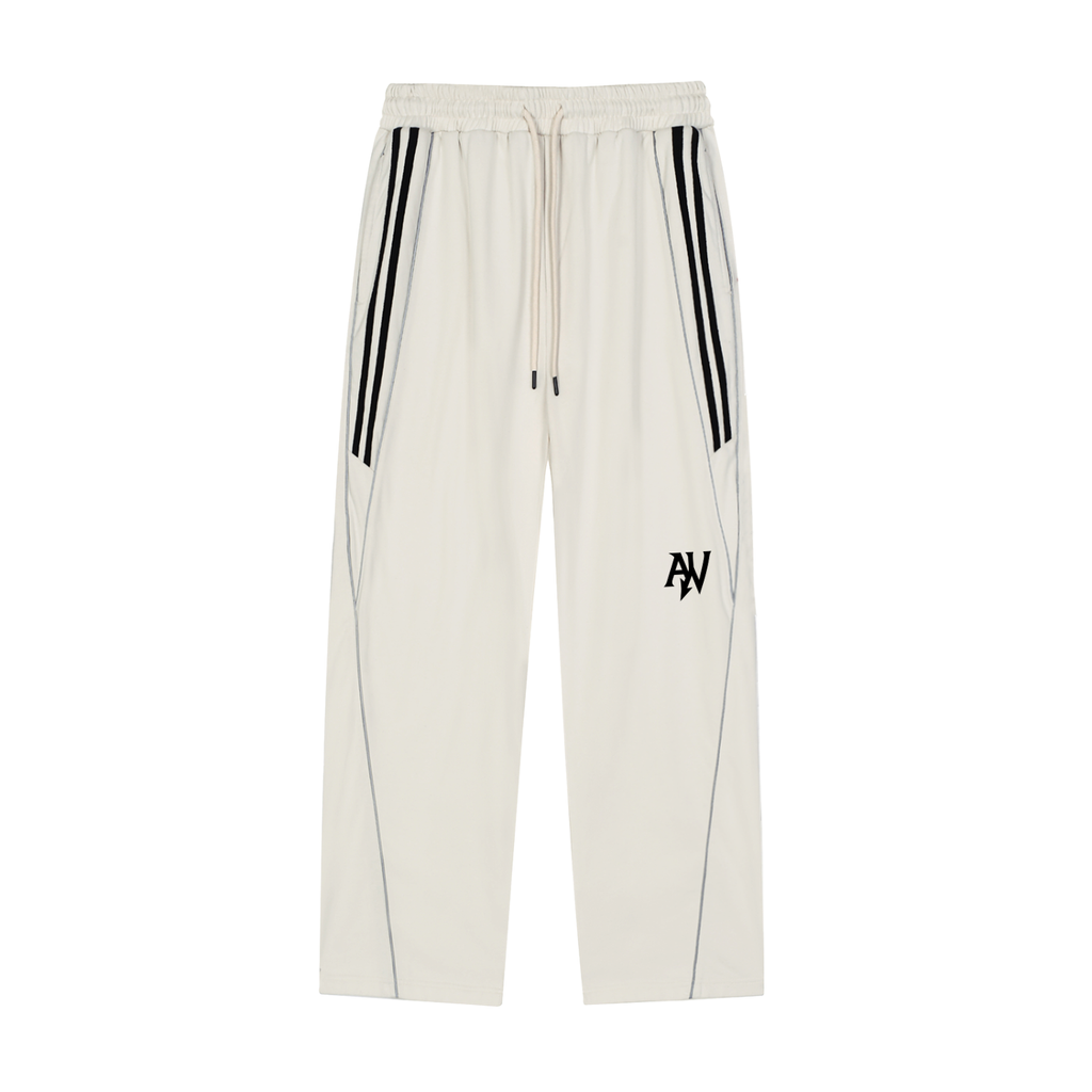 Reflection Striped Straight-Leg Sweatpants