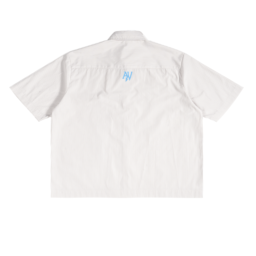 Oversized Vertical Stripe Boxy Shirt