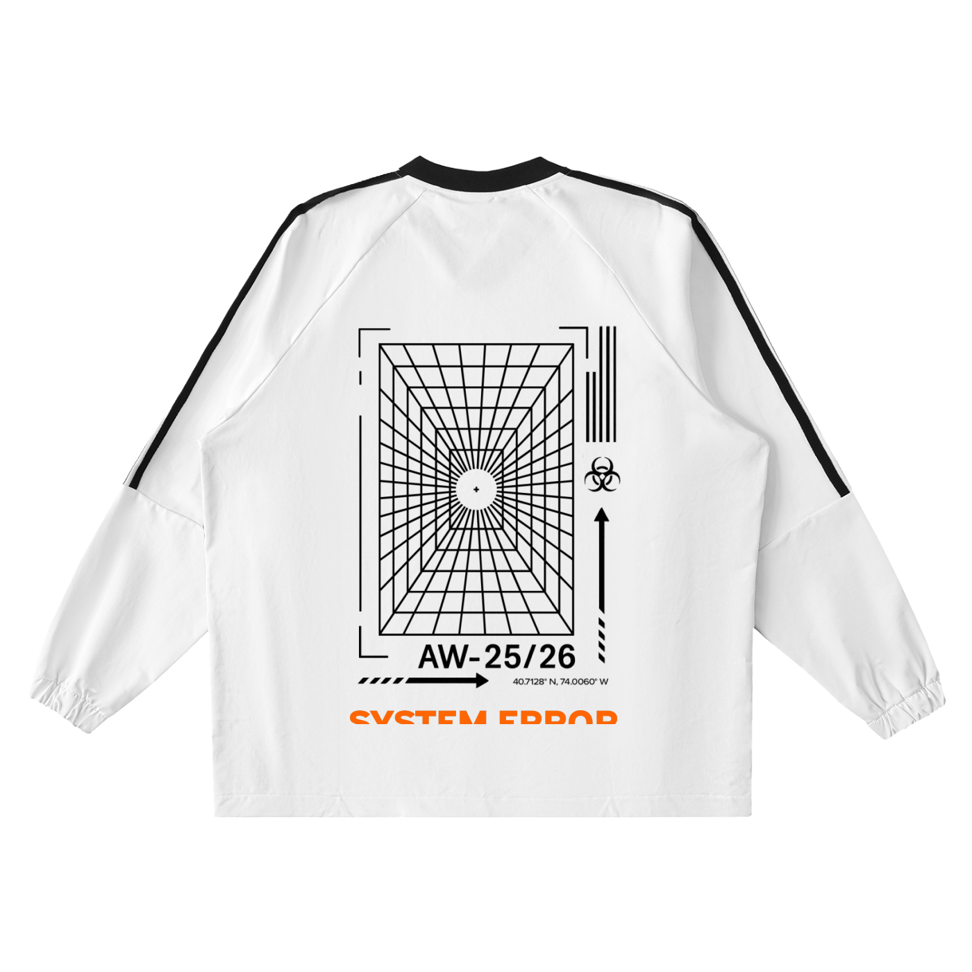 Color-Block System Error Pullover