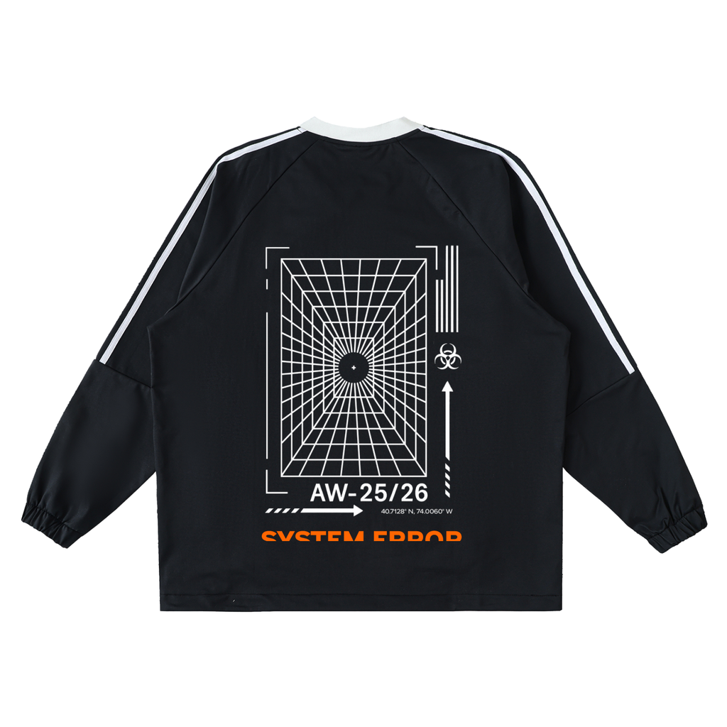 Color-Block System Error Pullover