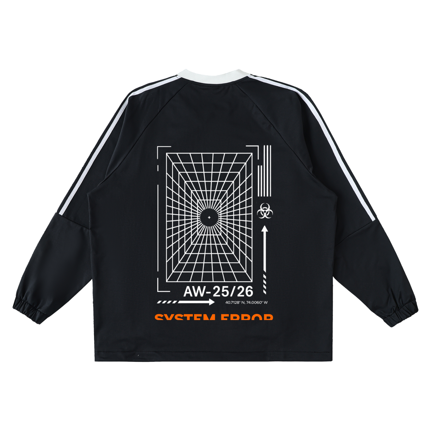 Color-Block System Error Pullover