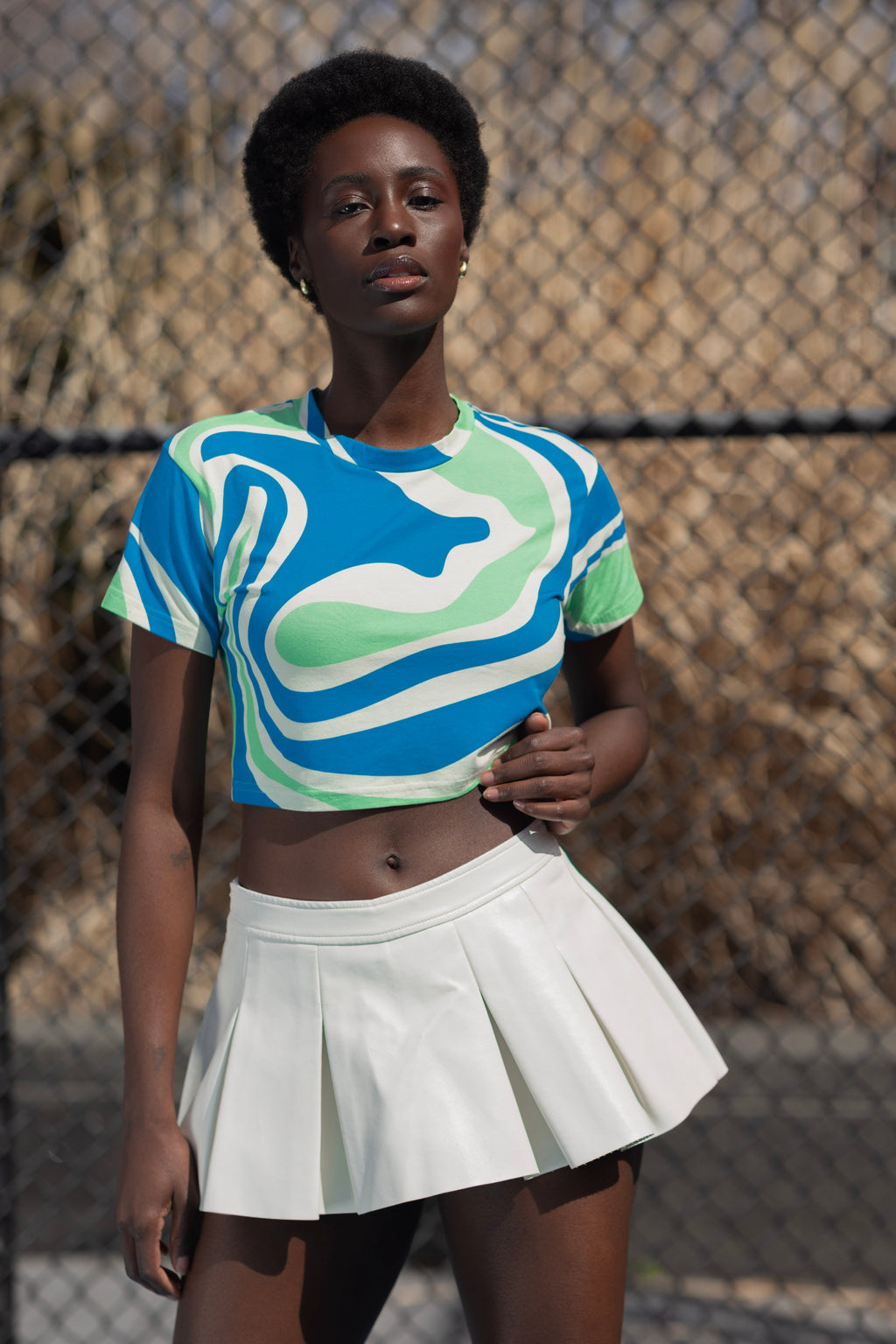 Mushroom Crop Top Tee