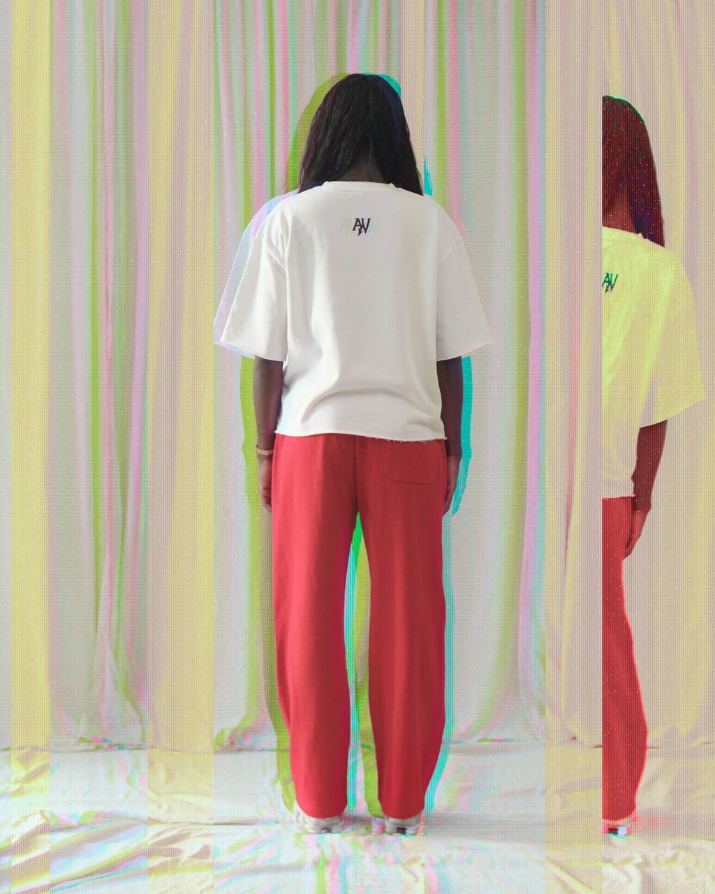 Boxy Raw-Edge System Error T-Shirt