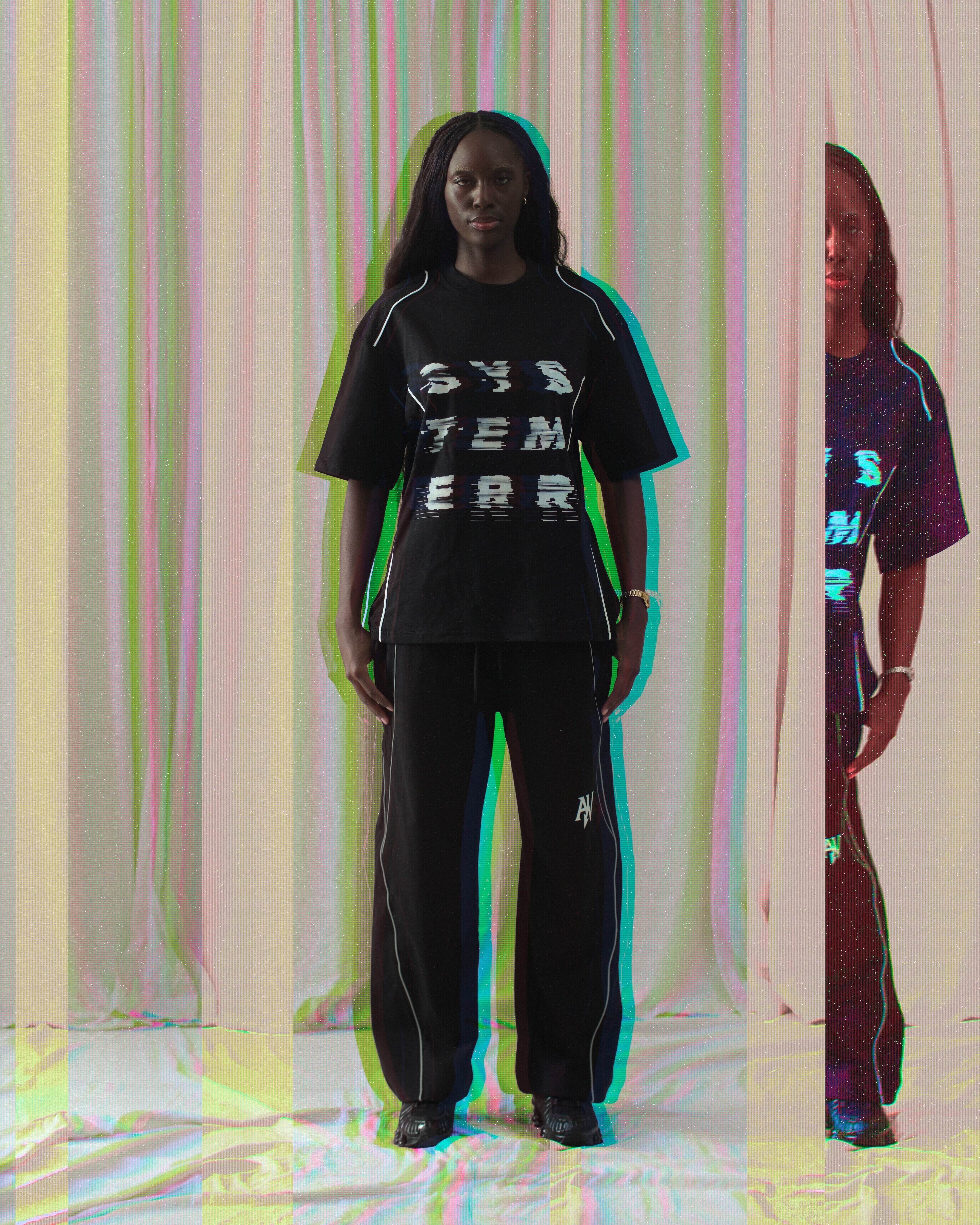 System Error Jersey Panel T-Shirt