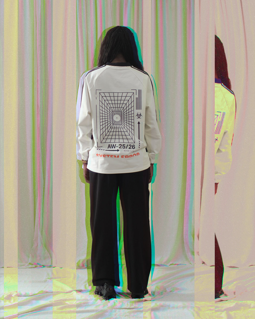Color-Block System Error Pullover