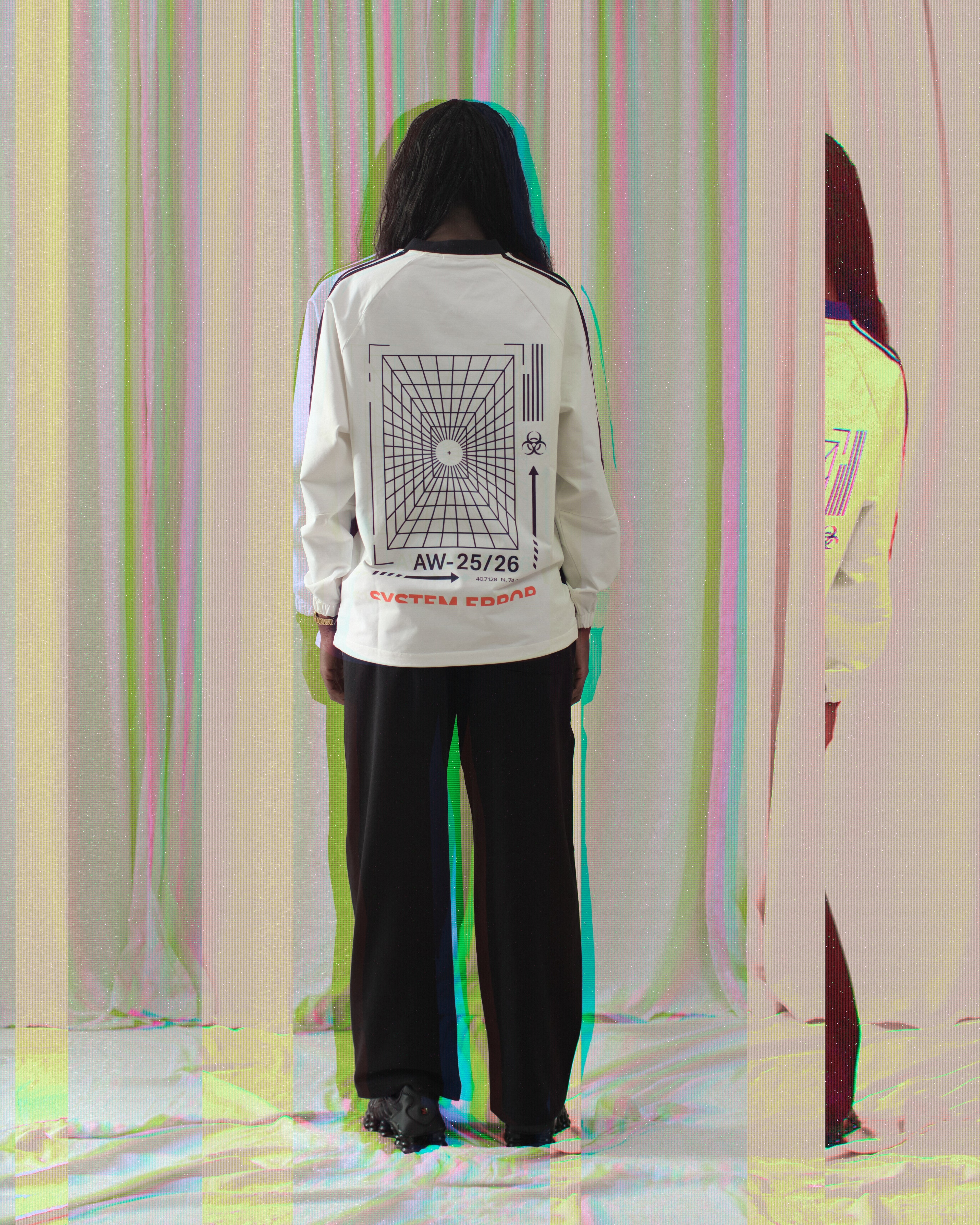 Color-Block System Error Pullover