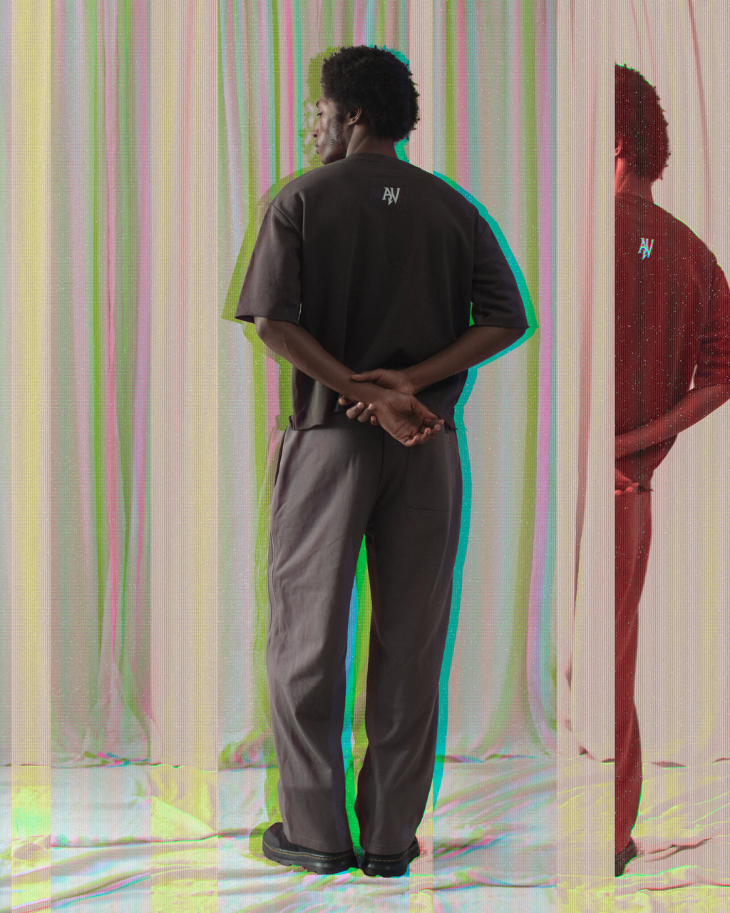 Boxy Raw-Edge System Error T-Shirt