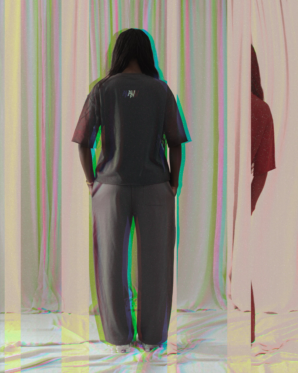 Boxy Raw-Edge System Error T-Shirt