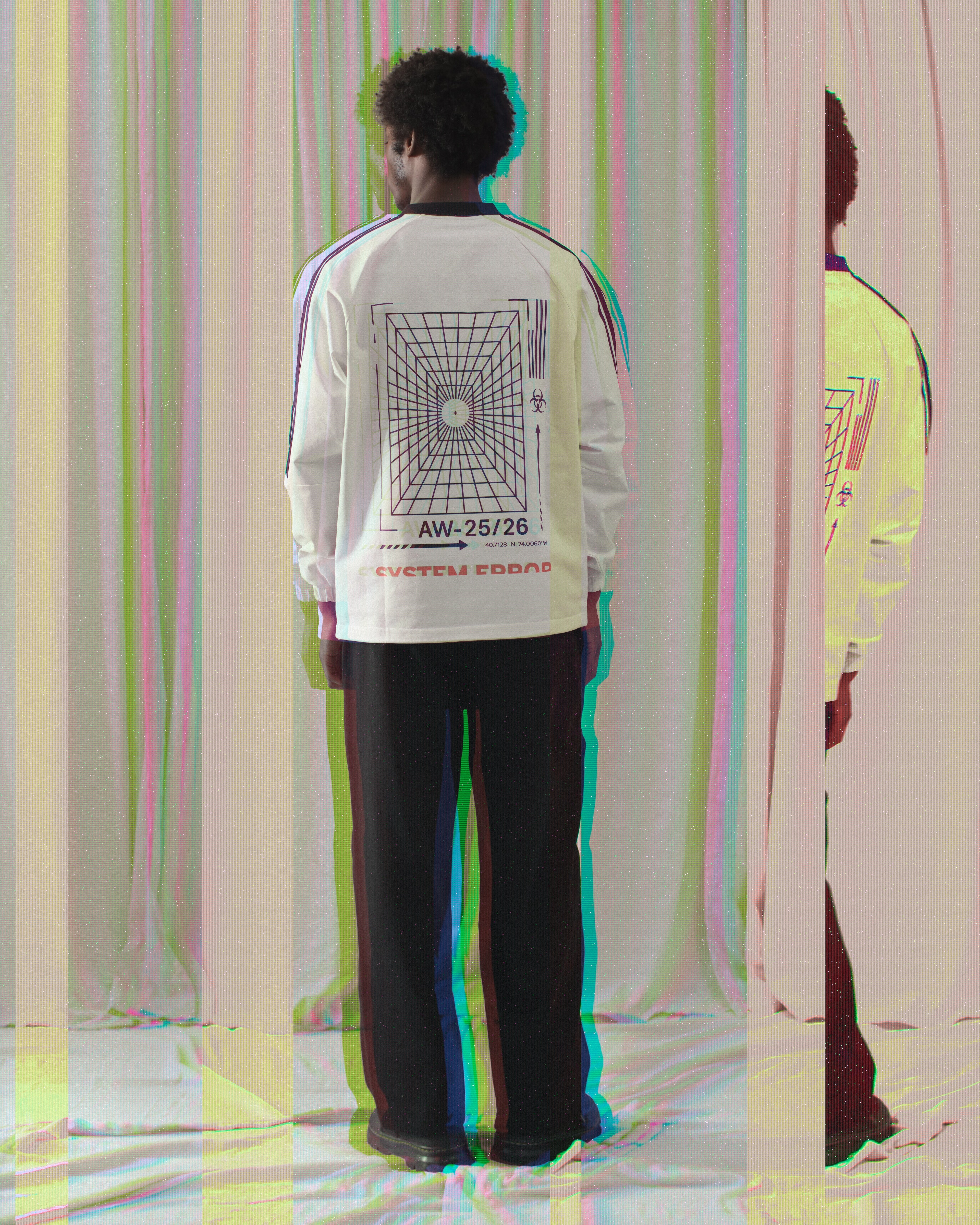 Color-Block System Error Pullover