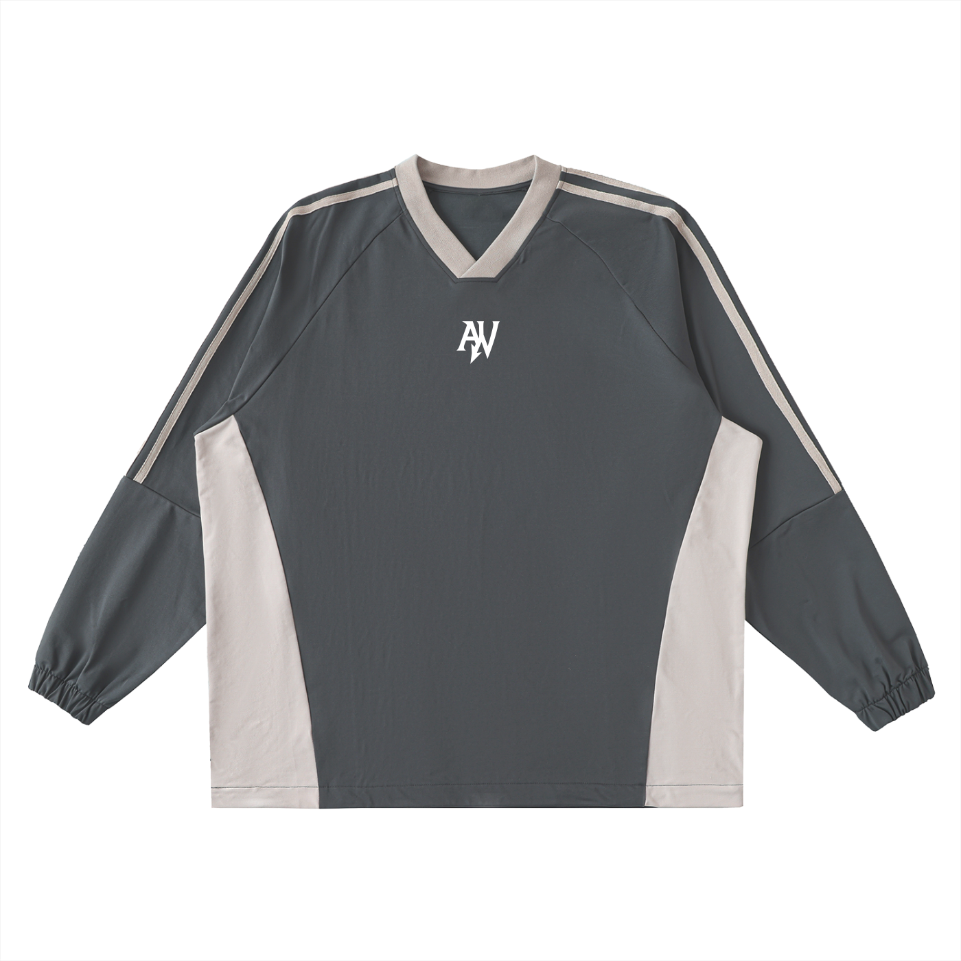 Color-Block System Error Pullover