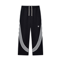 Curved Stripe Straight Sweatpants