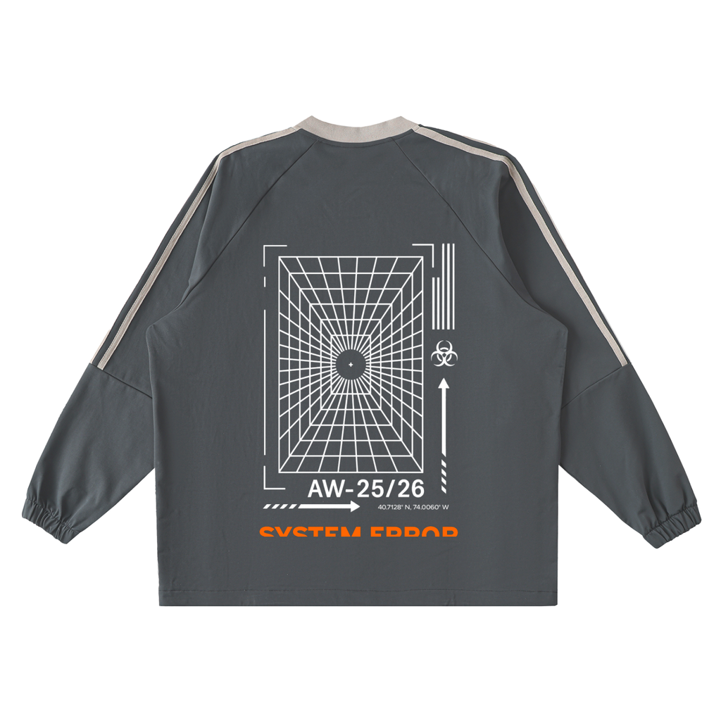 Color-Block System Error Pullover