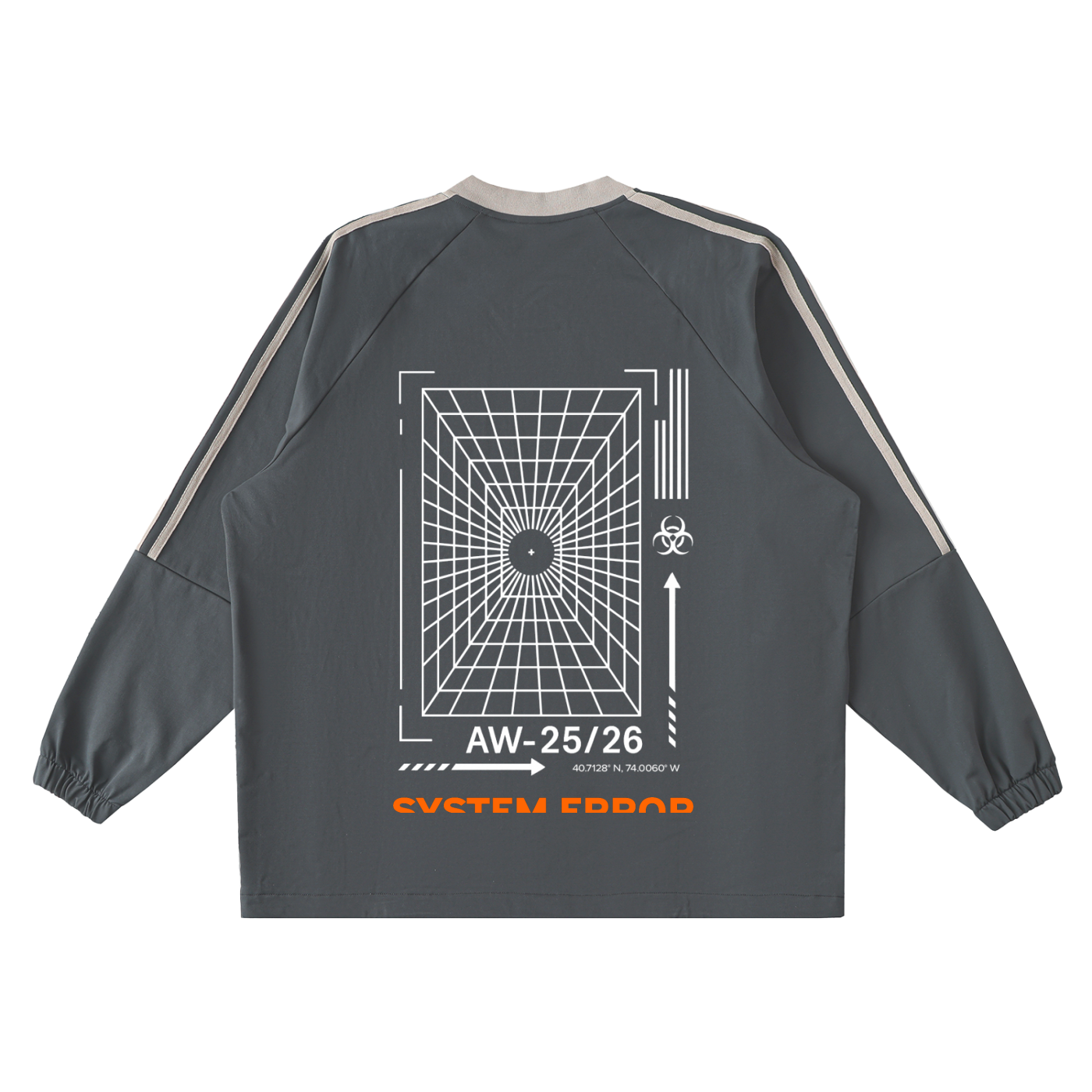 Color-Block System Error Pullover