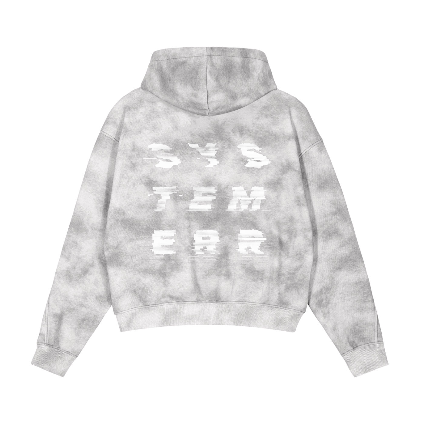 Dirty Washed Zip-Up Fleece Hoodie