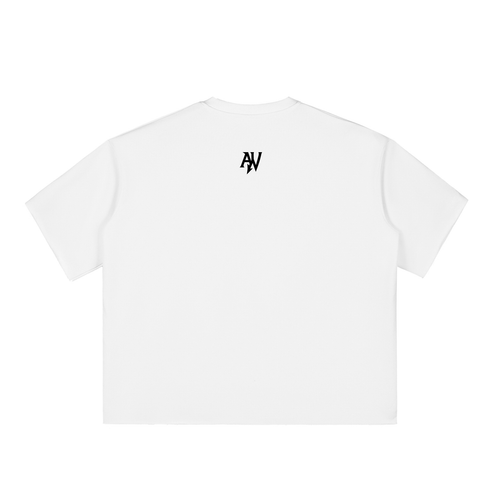 Boxy Raw-Edge System Error T-Shirt