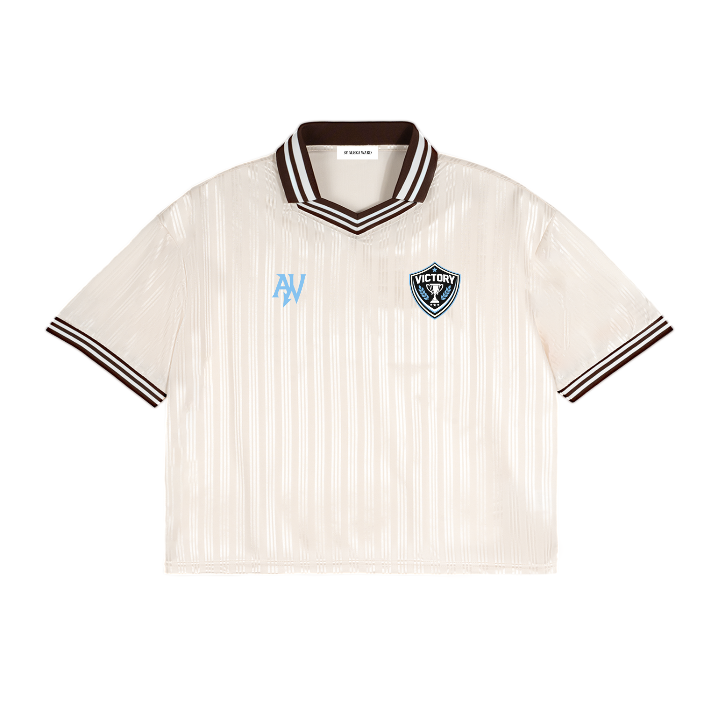 Contrast Stripes Polo Collar T-Shirt