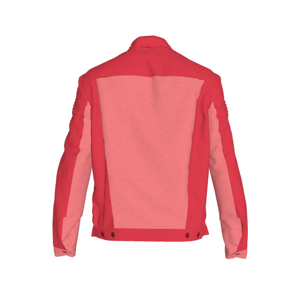 Hibiscus Men's Denim Jacket